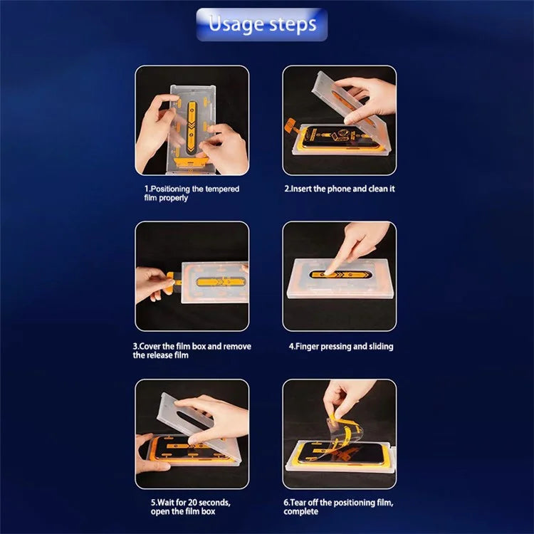 100PCS For Samsung Galaxy S24+ Screen Protector Clear Tempered Glass Anti-explosion Film with Dust Chamber