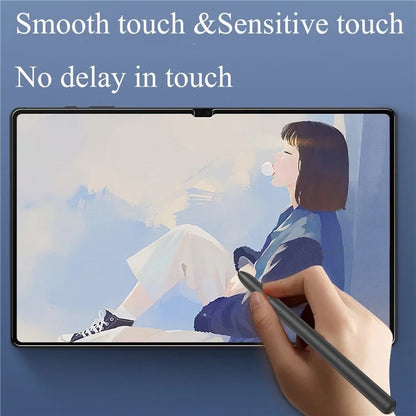 For Samsung Galaxy Tab A9+ Screen Protector 0.3mm Arc Edge Full Covering Anti-Spy Tempered Glass Film