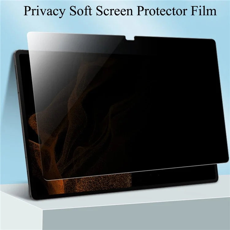 For Samsung Galaxy Tab A9+ Screen Protector 0.3mm Arc Edge Full Covering Anti-Spy Tempered Glass Film
