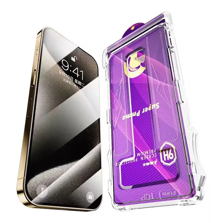 For iPhone 13 / 13 Pro / 14 Screen Protector Transparency PET Film with Installation Tool
