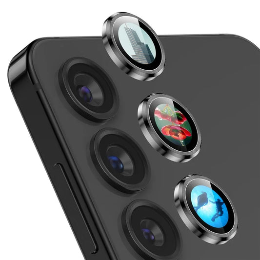 ENKAY HAT PRINCE For Samsung Galaxy S24 AR Clear Camera Lens Protector Metal Ring Lens Guard
