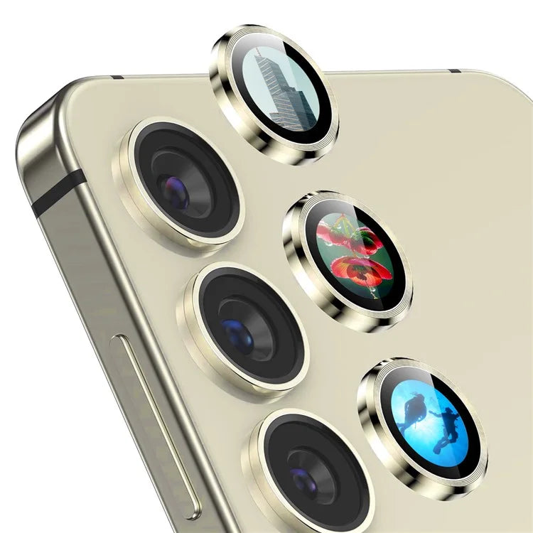ENKAY HAT PRINCE For Samsung Galaxy S24 AR Clear Camera Lens Protector Metal Ring Lens Guard