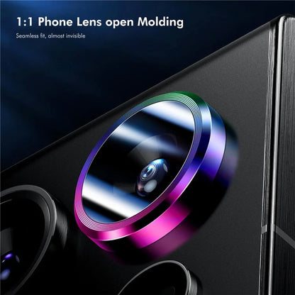 ENKAY HAT PRINCE For Samsung Galaxy S24 AR Clear Camera Lens Protector Metal Ring Lens Guard