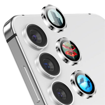 ENKAY HAT PRINCE For Samsung Galaxy S24+ Camera Lens Protector AR Clear Film + Metal Ring Lens Guard