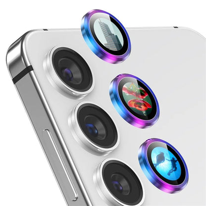 ENKAY HAT PRINCE For Samsung Galaxy S24+ Camera Lens Protector AR Clear Film + Metal Ring Lens Guard