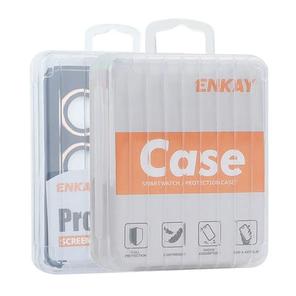 ENKAY HAT PRINCE For Samsung Galaxy S24 Ultra AR Clear Glitter Camera Lens Protector Metal Ring Rear Lens Guard