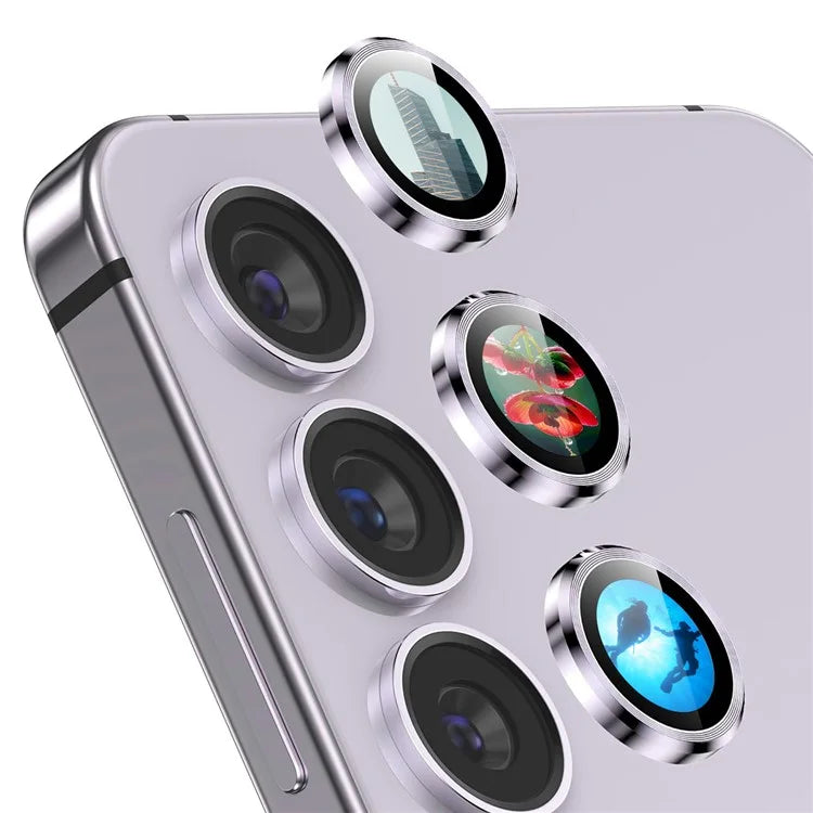 ENKAY HAT PRINCE For Samsung Galaxy S23 / S23+ Camera Lens Protector AR Clear Metal Ring Lens Film