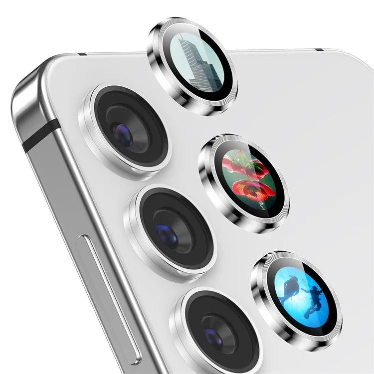 ENKAY HAT PRINCE For Samsung Galaxy S23 / S23+ Camera Lens Protector AR Clear Metal Ring Lens Film