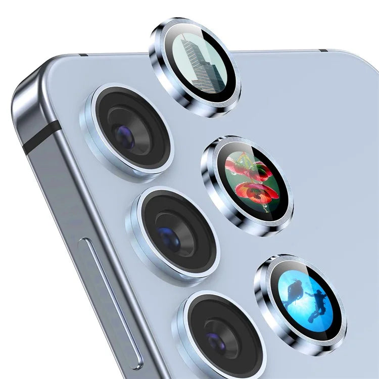 ENKAY HAT PRINCE For Samsung Galaxy S23 / S23+ Camera Lens Protector AR Clear Metal Ring Lens Film