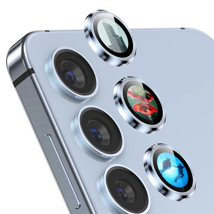 ENKAY HAT PRINCE For Samsung Galaxy S23 / S23+ Camera Lens Protector AR Clear Metal Ring Lens Film