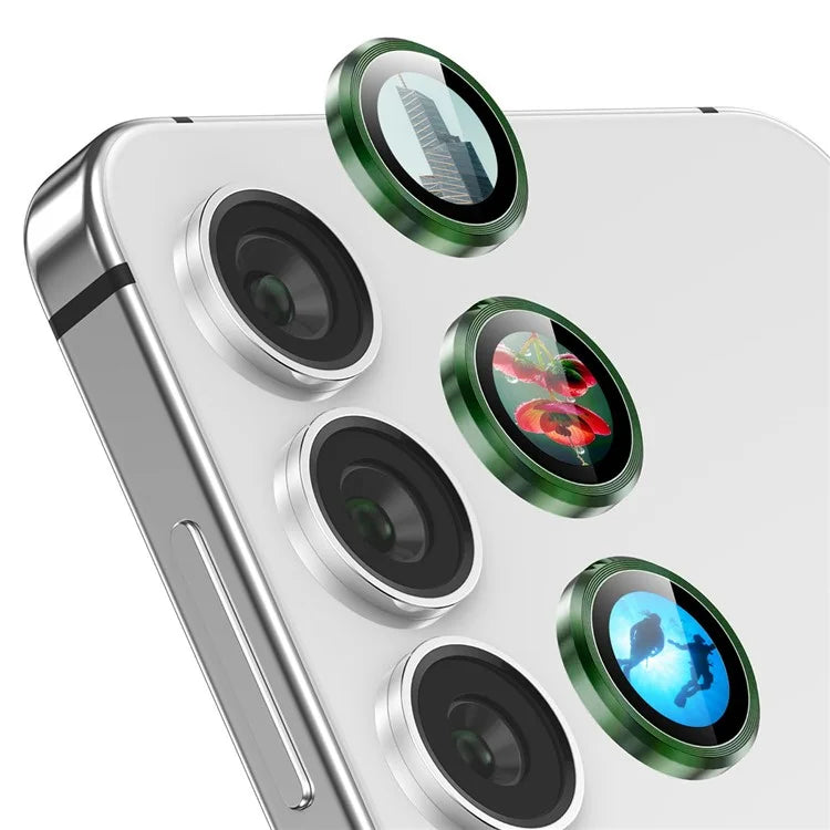 ENKAY HAT PRINCE For Samsung Galaxy S23 / S23+ Camera Lens Protector AR Clear Metal Ring Lens Film