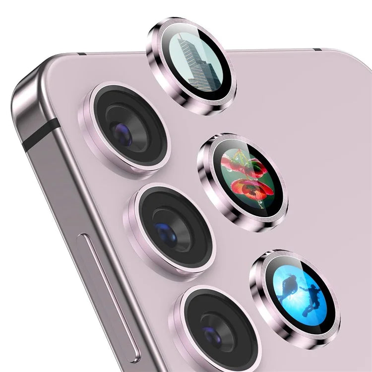 ENKAY HAT PRINCE For Samsung Galaxy S23 / S23+ Camera Lens Protector AR Clear Metal Ring Lens Film
