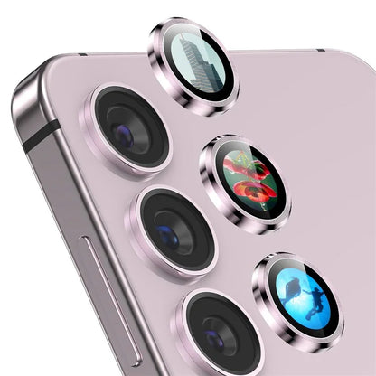 ENKAY HAT PRINCE For Samsung Galaxy S23 / S23+ Camera Lens Protector AR Clear Metal Ring Lens Film