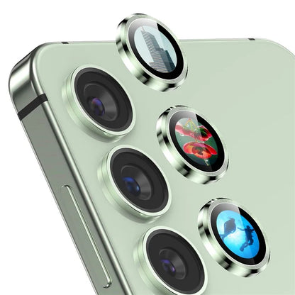 ENKAY HAT PRINCE For Samsung Galaxy S23 / S23+ Camera Lens Protector AR Clear Metal Ring Lens Film