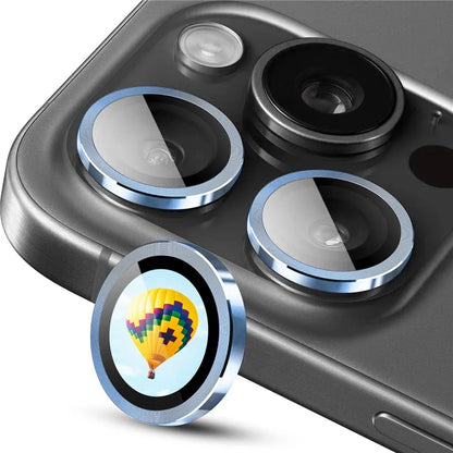 ENKAY HAT PRINCE For iPhone 14 Pro / 14 Pro Max 1 Set Camera Lens Protector Metal Ring HD Individual Lens Film