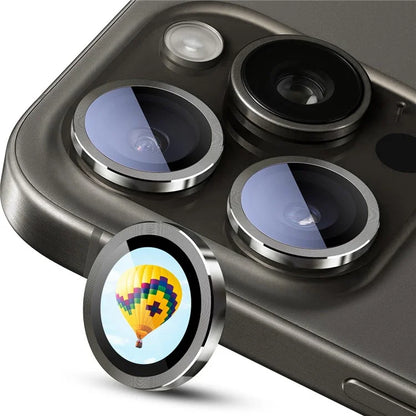 ENKAY HAT PRINCE For iPhone 14 Pro / 14 Pro Max 1 Set Camera Lens Protector Metal Ring HD Individual Lens Film