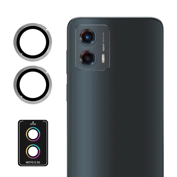 ENKAY HAT PRINCE For Motorola Moto G 5G (2023) 1 Set Rear Lens Protector Metal Ring Camera Lens Film