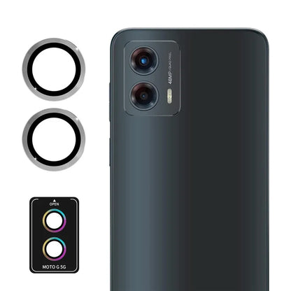 ENKAY HAT PRINCE For Motorola Moto G 5G (2023) 1 Set Rear Lens Protector Metal Ring Camera Lens Film