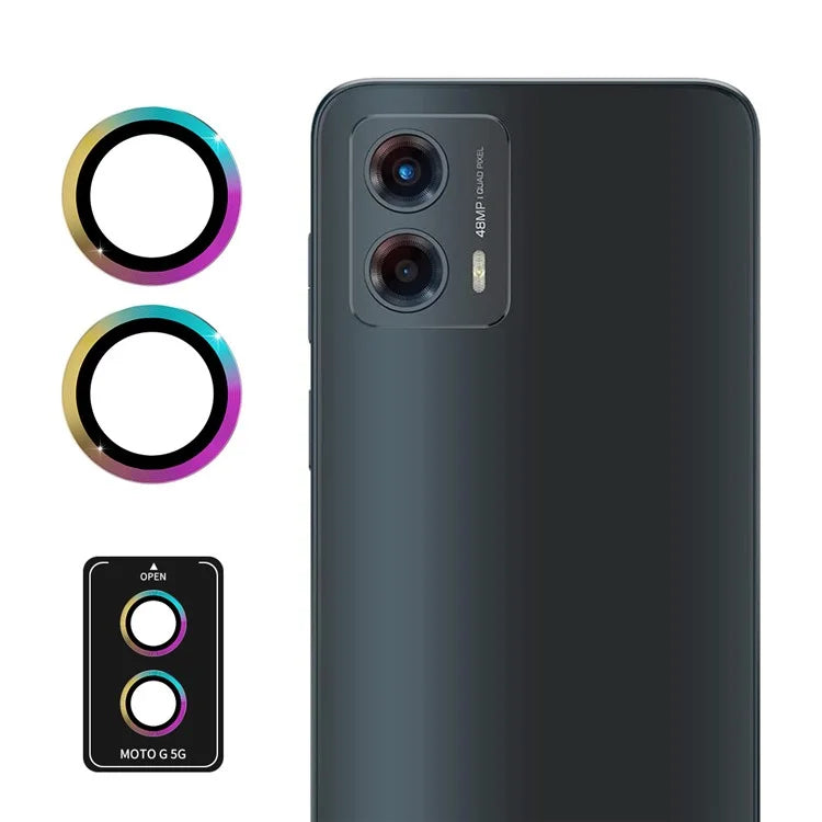ENKAY HAT PRINCE For Motorola Moto G 5G (2023) 1 Set Rear Lens Protector Metal Ring Camera Lens Film