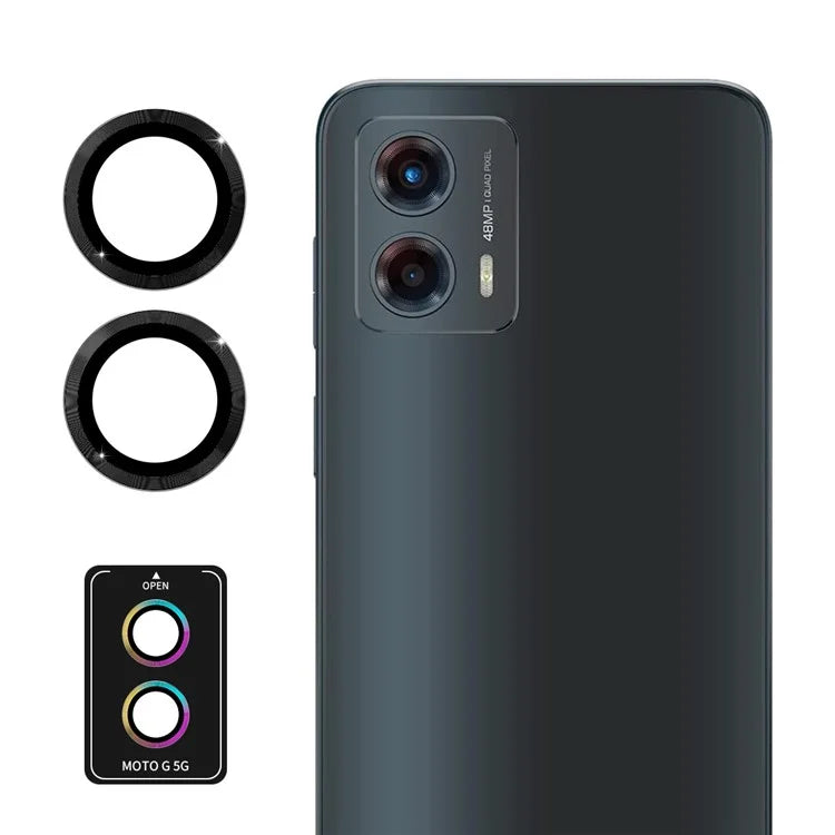 ENKAY HAT PRINCE For Motorola Moto G 5G (2023) 1 Set Rear Lens Protector Metal Ring Camera Lens Film