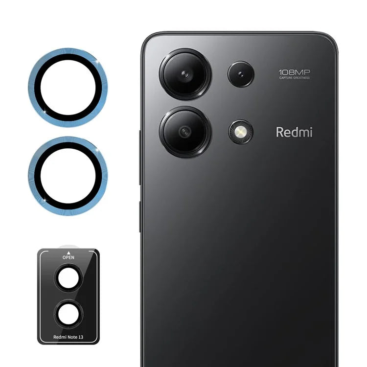 ENKAY HAT PRINCE For Xiaomi Redmi Note 13 5G Clear Lens Guard Metal Ring Camera Lens Protector