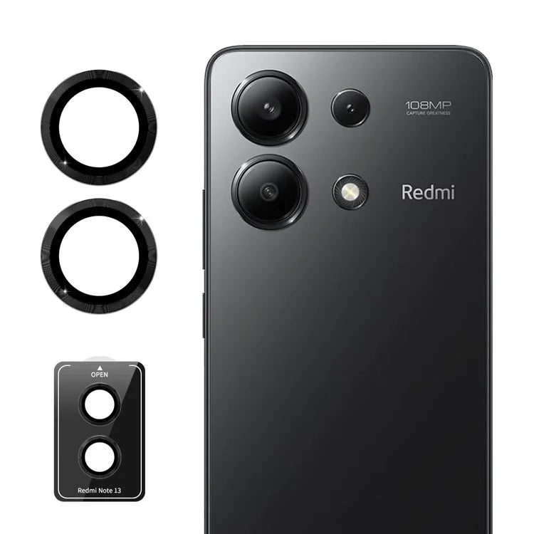 ENKAY HAT PRINCE For Xiaomi Redmi Note 13 5G Clear Lens Guard Metal Ring Camera Lens Protector