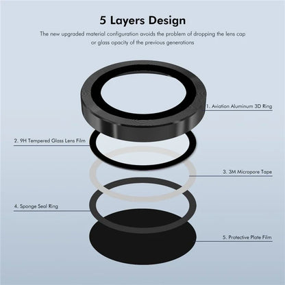 ENKAY HAT PRINCE For Xiaomi Redmi Note 13 Pro 4G / Poco M6 Pro 4G Camera Lens Protector Metal Ring Lens Guard