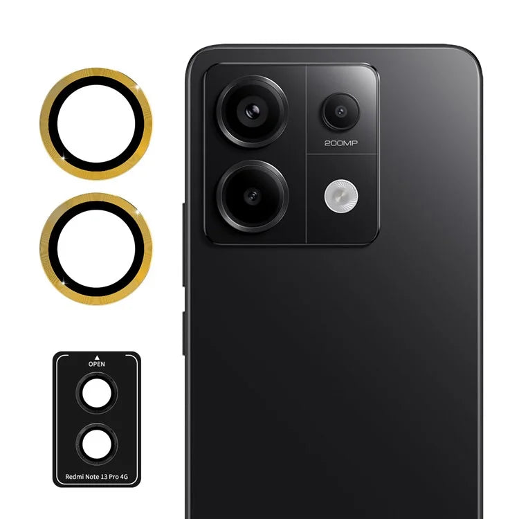 ENKAY HAT PRINCE For Xiaomi Redmi Note 13 Pro 4G / Poco M6 Pro 4G Camera Lens Protector Metal Ring Lens Guard
