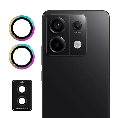 ENKAY HAT PRINCE For Xiaomi Redmi Note 13 Pro 5G/Poco X6 5G Camera Lens Film Metal Ring Lens ProtectorColorful