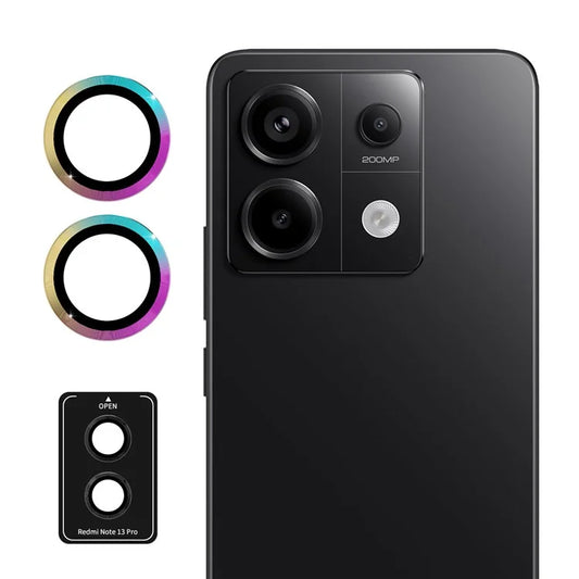 ENKAY HAT PRINCE For Xiaomi Redmi Note 13 Pro 5G/Poco X6 5G Camera Lens Film Metal Ring Lens ProtectorColorful