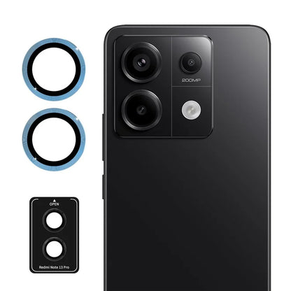 ENKAY HAT PRINCE For Xiaomi Redmi Note 13 Pro 5G/Poco X6 5G Camera Lens Film Metal Ring Lens ProtectorBlue