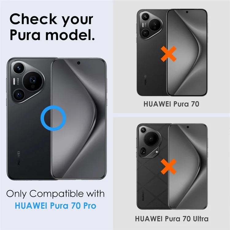 NORTHJO 1 Set For Huawei Pura 70 Pro / 70 Pro+ Camera Lens Flim+Tempered Glass+Metal Ring Lens Protector
