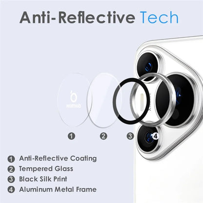 NORTHJO 1 Set For Huawei Pura 70 Pro / 70 Pro+ Camera Lens Flim+Tempered Glass+Metal Ring Lens Protector
