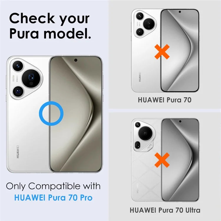 NORTHJO 1 Set For Huawei Pura 70 Pro / 70 Pro+ Camera Lens Flim+Tempered Glass+Metal Ring Lens Protector