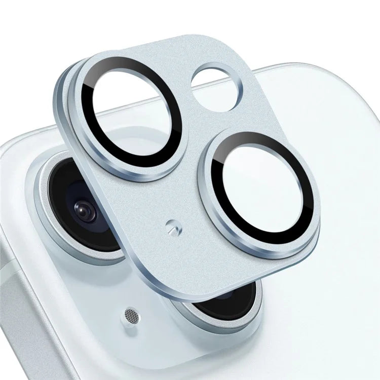 NORTHJO For iPhone 15 Plus / 15 Camera Lens Protector Matte Plate Integrated Aluminum Alloy Lens Film