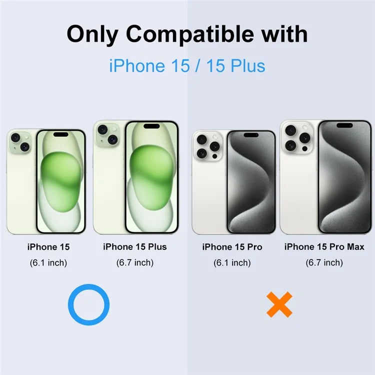 NORTHJO For iPhone 15 Plus / 15 Camera Lens Protector Matte Plate Integrated Aluminum Alloy Lens Film