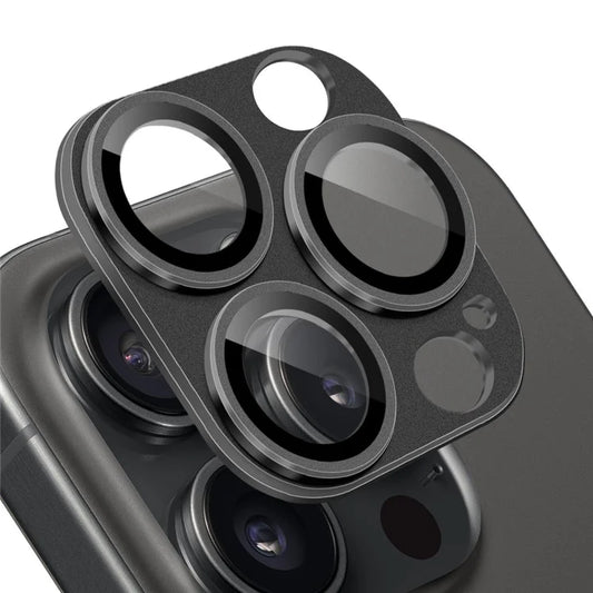 NORTHJO For iPhone 15 Pro / 15 Pro Max Camera Lens Protector Matte Metal + Tempered Glass Integrated Lens Film