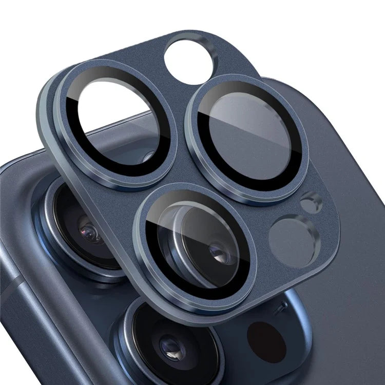 NORTHJO For iPhone 15 Pro / 15 Pro Max Camera Lens Protector Matte Metal + Tempered Glass Integrated Lens Film