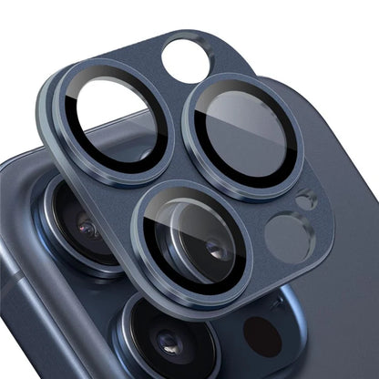 NORTHJO For iPhone 15 Pro / 15 Pro Max Camera Lens Protector Matte Metal + Tempered Glass Integrated Lens Film