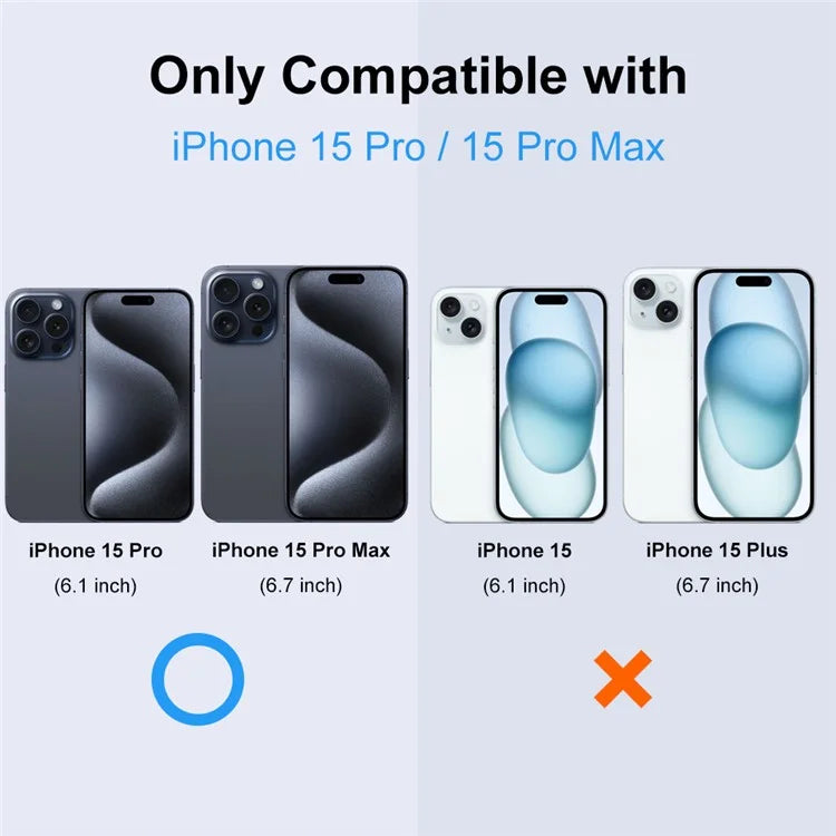 NORTHJO For iPhone 15 Pro / 15 Pro Max Camera Lens Protector Matte Metal + Tempered Glass Integrated Lens Film