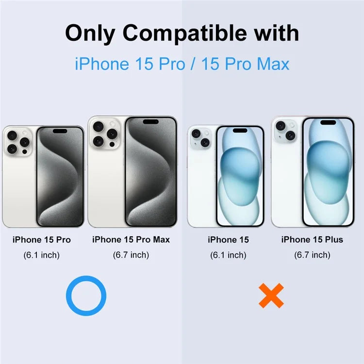 NORTHJO For iPhone 15 Pro / 15 Pro Max Camera Lens Protector Matte Metal + Tempered Glass Integrated Lens Film