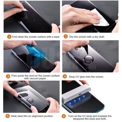 AMORUS For Huawei Pura 70 Pro / 70 Pro+ / 70 Ultra Screen Protector Full Cover UV Liquid Tempered Glass Film