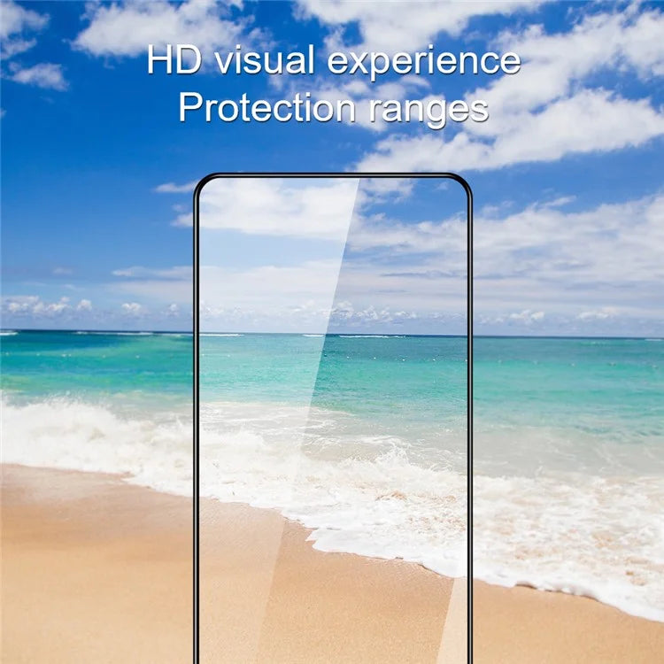 AMORUS 2Pcs For Xiaomi Poco M6 Pro 5G / Redmi 12 5G (Global) Screen Protector Tempered Glass Silk Printing Film
