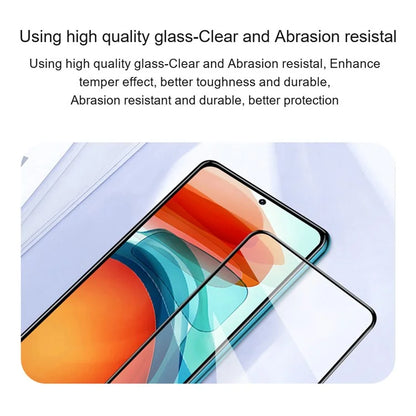 AMORUS 2Pcs For Xiaomi Poco M6 Pro 5G / Redmi 12 5G (Global) Screen Protector Tempered Glass Silk Printing Film