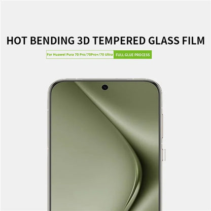 PINWUYO For Huawei Pura 70 Pro / Pura 70 Pro+ / Pura 70 Ultra Screen Protector 3D Hot Bending Tempered Glass Film