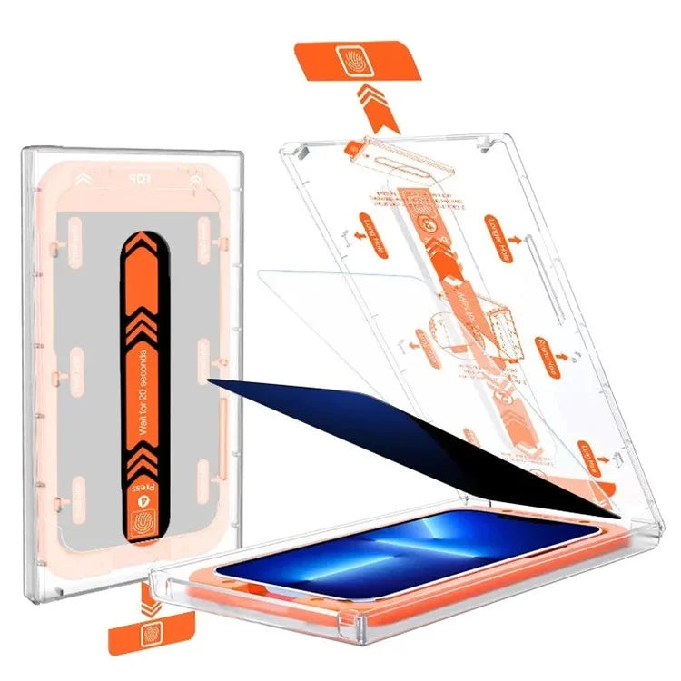For iPhone 15 Plus Tempered Glass Full Screen Protector with Installation Tool