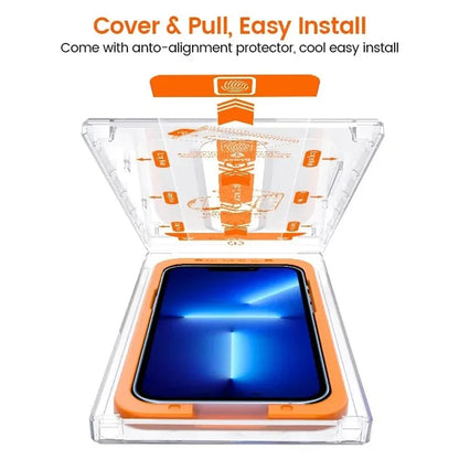 For iPhone 15 Plus Tempered Glass Full Screen Protector with Installation Tool