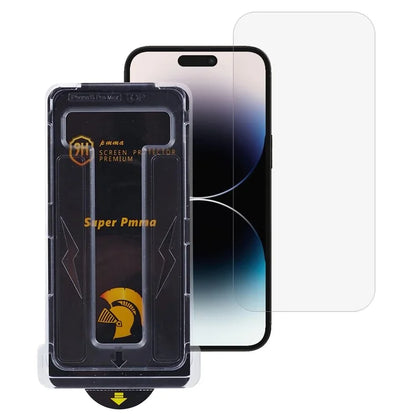 For iPhone 14 Pro / 15 Screen Protector Full Coverage Anti-Spy PET Film with Easy Installation Tool