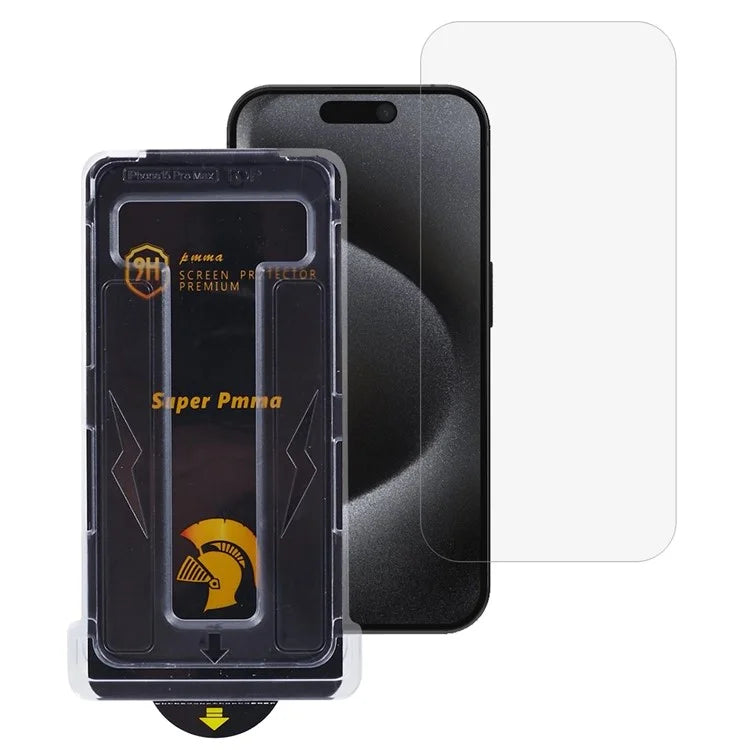 For iPhone 15 Pro Privacy Screen Protector Full Coverage PET Film with Easy Installation Tool