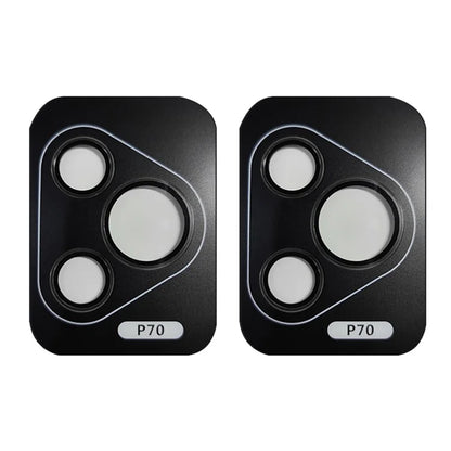 RURIHAI 2 Set For Huawei Pura 70 Camera Lens Film Metal Ring AR HD Glass Lens Protector